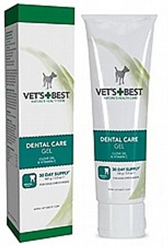 ווטס בסט דנטל ג'ל משחת שיניים לכלבים 100 גרם - Vet's Best Dental Gel Toothpaste for Dogs