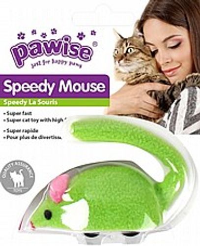 משחק לחתול עכבר מכני - Pawise Speedy Mouse Cat Toy