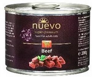 שימורי נואבו סופר פרמיום בקר לחתולים 200 גרם - Nuevo Super Premium Beef