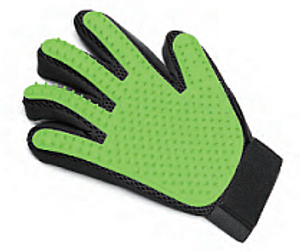 כפפה להברשת כלבים וחתולים - Alfa Choice Deshedding glove