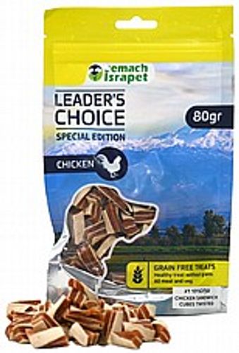 חטיף לידר צ'ויס עוף בציפוי דג לכלבים 80 גרם - Leader's Choice