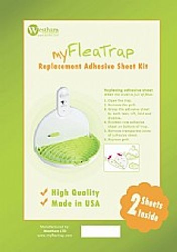 זוג מדבקות למלכודת פרעושים אקולוגית - My Flea Trap