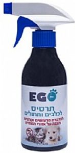 תרסיס אגופט להדברת פרעושים וקרציות בכלבים וחתולים 320 מ"ל - Ego Pet