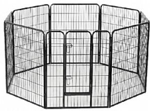 גדר רשת מתכת כבדה מכלאה לכלבים 81 ס"מ - Heavy Duty Play Pen