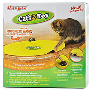 משחק לחתול שרביט משוגע - cat crazy motorized wand
