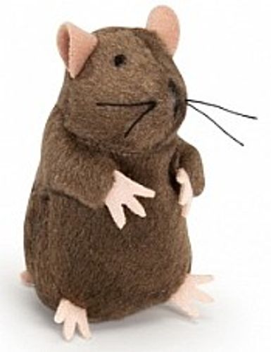 עכבר עומד משמיע קול - Plush mole with microchip