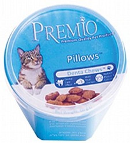 חטיף פרמיו לחתולים כריות דנטליות60 גרם  - Premio Pillows Dental