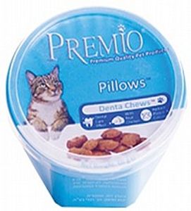 חטיף פרמיו לחתולים כריות דנטליות60 גרם  - Premio Pillows Dental