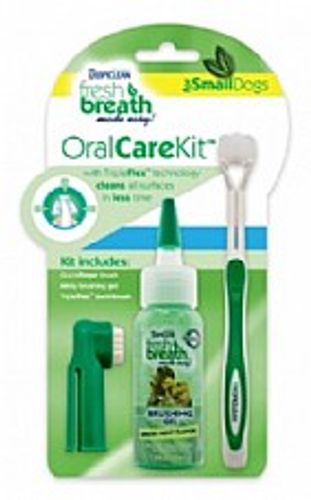 ערכה דנטלית טרופיקלין לניקוי השיניים - TropiClean Fresh Breath Oral Care Kit