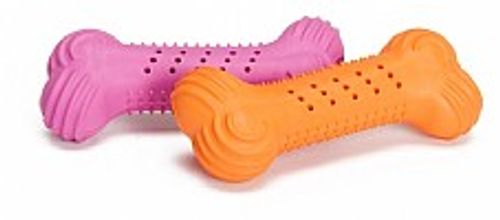 צעצוע לכלב עצם גומי עם רעש בקבוק - Camon Rubber bone for dogs