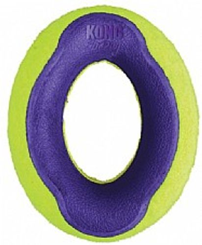 משחק לכלב קונג אייר דוג אובלי גדול - Kong Air Squeaker Oval Large