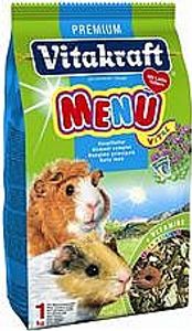ויטקרפט מזון פרמיום לשרקנים 1 ק"ג - VITAKRAFT MENU GUINEAPIG