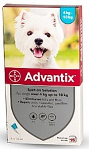 Advantix טיפות - טיפול בפרעושים וקרציות לכלבים