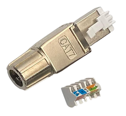 תקע קיסטון CAT6A / CAT7 מסוכך