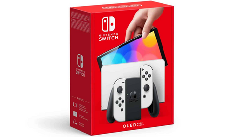 באנדל קונסולת Nintendo Switch OLED בצבע לבן + נרתיק נשיאה + משחק במבצע לבחירה