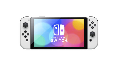 באנדל קונסולת Nintendo Switch OLED בצבע לבן + נרתיק נשיאה + משחק במבצע לבחירה
