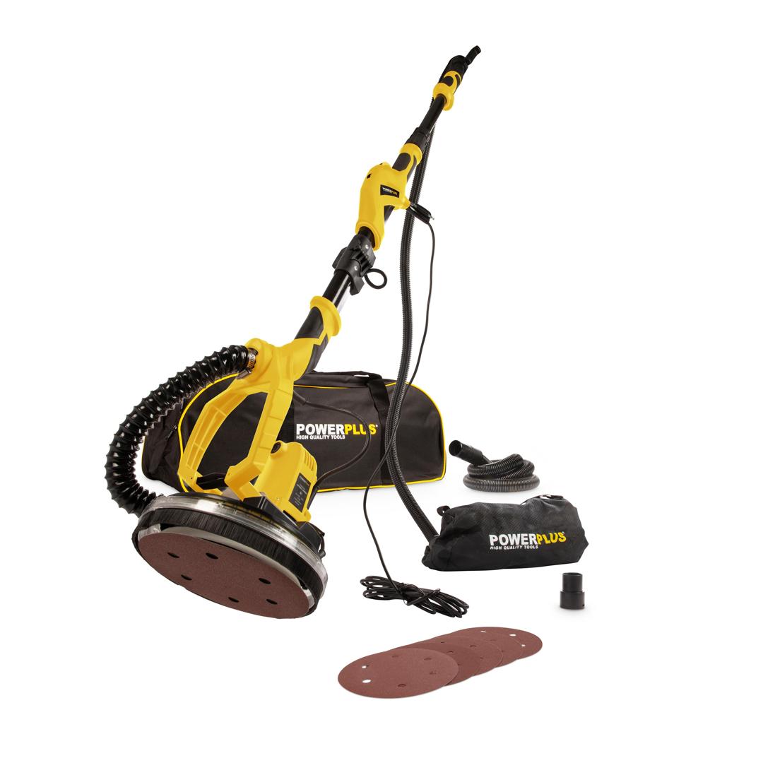 משייף קיר גבס טלסקופי 225 מ"מ 1050W +שק ו 6 אביזרים  POWX0479