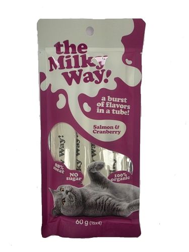 Milky Way חטיפי שלוקים סלמון וחמוציות 4 יח