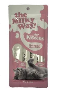 Milky Way חטיפי שלוקים לגורי חתולים - עוף וחלב עיזים 4 יח