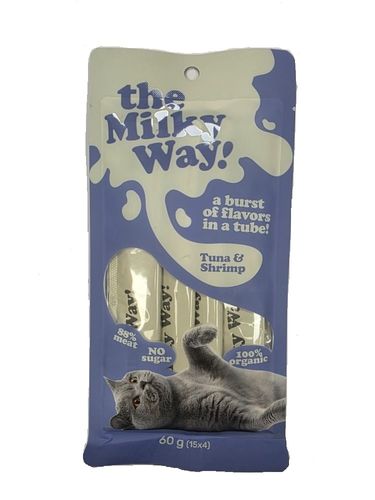 Milky Way חטיפי שלוקים טונה טרייה ושרימפס 4 יח