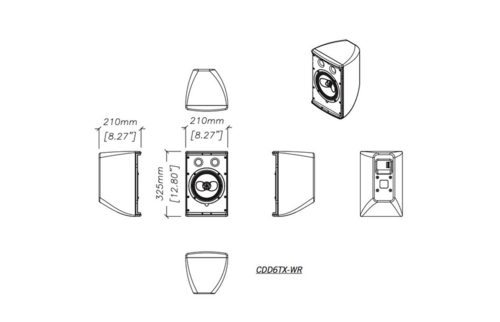 רמקול פאסיבי Martin Audio CDD6TX-WR 