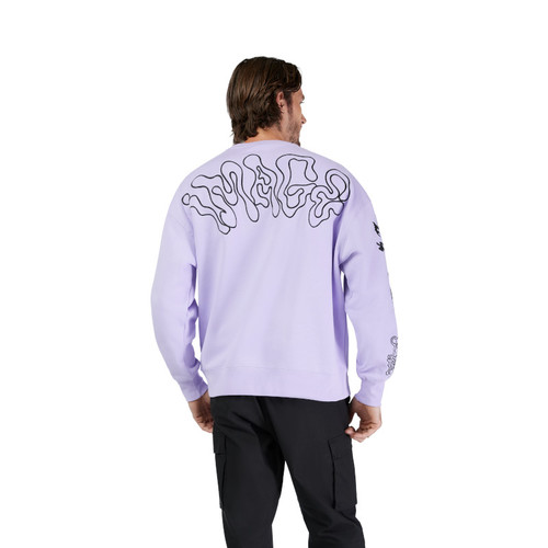 קפוצ'ון פליז אוברסייז פוקס סגול - FOX HELLO FUTURE OVERSIZED PO FLEECE V25