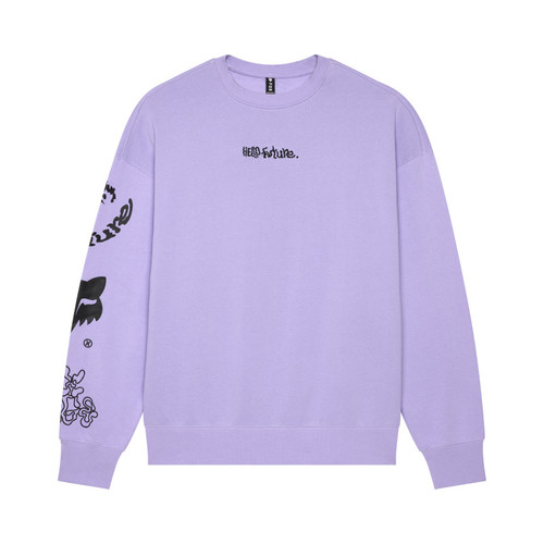 קפוצ'ון פליז אוברסייז פוקס סגול - FOX HELLO FUTURE OVERSIZED PO FLEECE V25