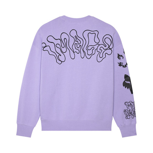 קפוצ'ון פליז אוברסייז פוקס סגול - FOX HELLO FUTURE OVERSIZED PO FLEECE V25