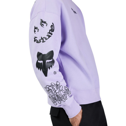 קפוצ'ון פליז אוברסייז פוקס סגול - FOX HELLO FUTURE OVERSIZED PO FLEECE V25