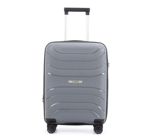 מזוודות סוויס טרולי עליה מטוס SWISS 945 PP אפור
