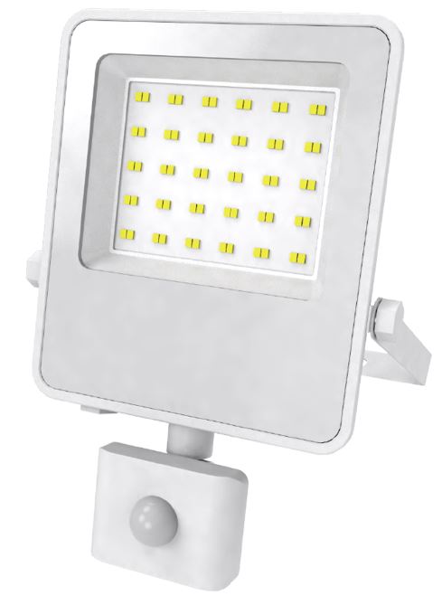 פנס הצפה 100W גוף לבן/אור יום עם סנסור  VIVA DL 100LM/W