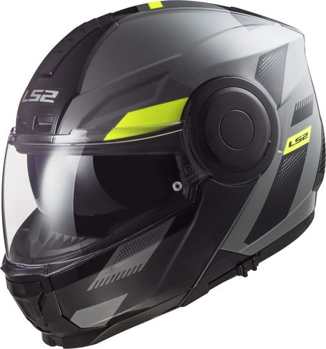 קסדה נפתחת אל אס 2 שחור / צהוב - LS2 FF902 SCOPE
