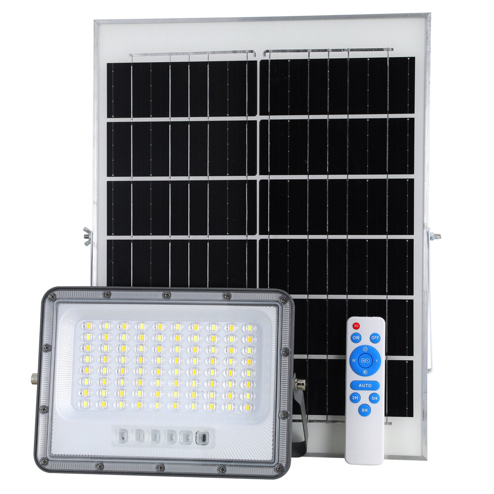 פרוז’קטור סולארי 100W כולל 3 גווני הארה: צהוב, לבן חם ולבן קר