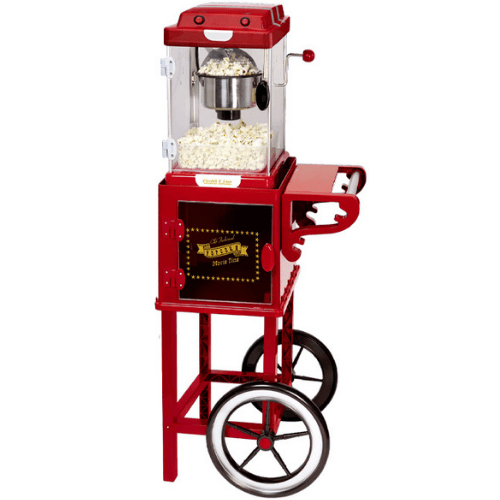 מכונת פופקורן מקצועית על עגלה Gold Line Retro Popcorn Cart ATL-1209