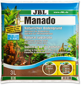 מצע מנדו דק בצבע חום לצמחים 3 ליטר JBL Manado