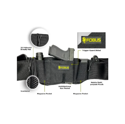 חגורת ספורט TACTICBAND לנשיאת אקדח ללא חגורת מכנס - מידה M מדיום - FOBUS