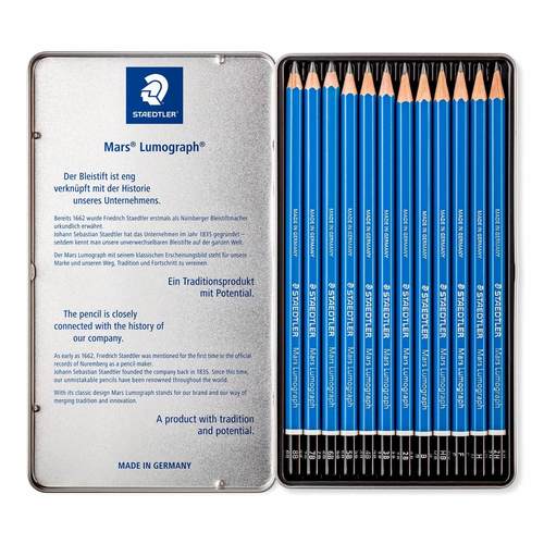 סט עפרון שרטוט 12 יח' STAEDTLER