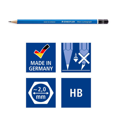 סט עפרון שרטוט 12 יח' STAEDTLER