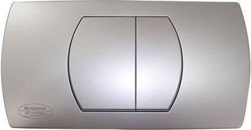 לחצן סאני PLASSON 9052864 – כרום ניקל מבריק למיכל הדחה סמוי