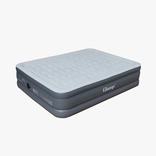 מזרן זוגי עבה מתנפח GLAMP דגם GTAB46 - בצבע אפור כהה ובהיר