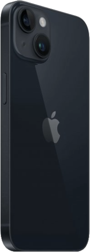 אייפון Apple iPhone 14 128GB, צבע Midnight שחור, ללא מטען וללא אוזניות, שנה אחריות יבואן רשמי