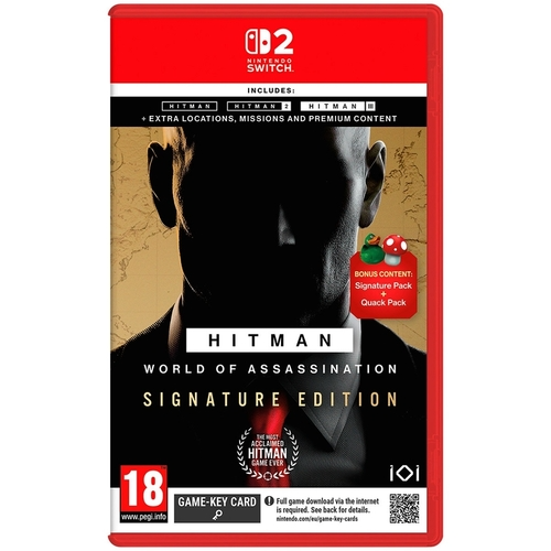 NINTENDO SWITCH 2 HITMAN: WORLD OF ASSASSINATION SIGNATURE EDITION נינטנדו