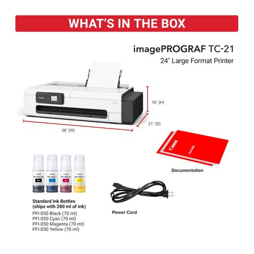 מדפסת פלוטר Canon imagePROGRAF TC-21