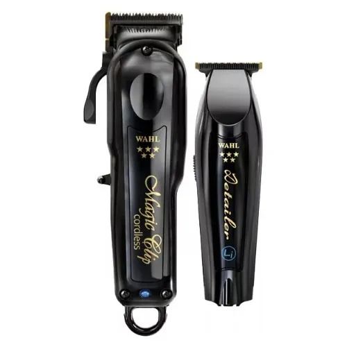 WAHL סט 2 מכונות תספורת Combo Black Magic Clip ו Black Detailer Li