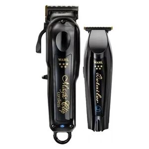 WAHL סט 2 מכונות תספורת Combo Black Magic Clip ו Black Detailer Li