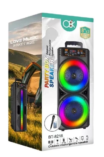 בידורית קריוקי 16 אינץ' 30W עם מיקרופון חוטי ושלט