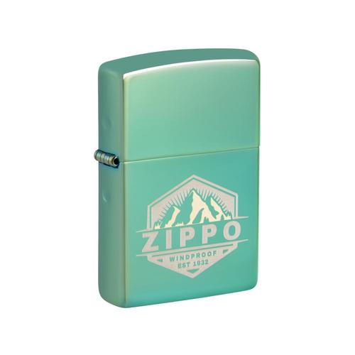 מצית זיפו לוגו על רקע הרים - ZIPPO