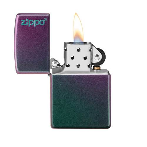 מצית זיפו סגול / טורקיז מתחלף - ZIPPO