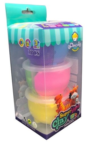 מארז 3 קופסאות בצק חימר כל אחת ב 3 צבעים ו 3 כלי עיצוב