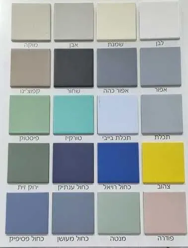 גימור מט, צבע לבן, מרקם חלק, דגם קלואה.